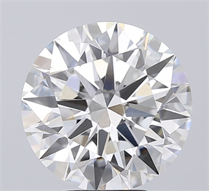 Picture of Lab Grown Diamond 5.06 Carats, Round with Ideal Cut, E Color, VVS2 Clarity and Certified by IGI