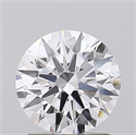Lab Grown Diamond 1.53 Carats, Round with Ideal Cut, D Color, IF Clarity and Certified by IGI