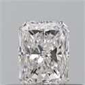 Natural Diamond 0.38 Carats, Radiant with  Cut, E Color, VVS1 Clarity and Certified by GIA