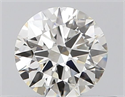 Natural Diamond 0.40 Carats, Round with Excellent Cut, J Color, IF Clarity and Certified by GIA