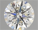 Natural Diamond 0.74 Carats, Round with Excellent Cut, K Color, VVS2 Clarity and Certified by GIA