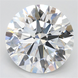 Picture of Lab Grown Diamond 4.02 Carats, Round with Excellent Cut, D Color, FL Clarity and Certified by GIA