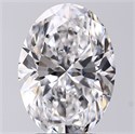 Natural Diamond 3.01 Carats, Oval with  Cut, D Color, SI2 Clarity and Certified by GIA