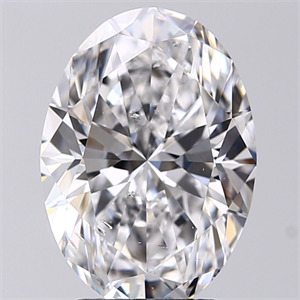 Picture of Natural Diamond 3.01 Carats, Oval with  Cut, D Color, SI2 Clarity and Certified by GIA
