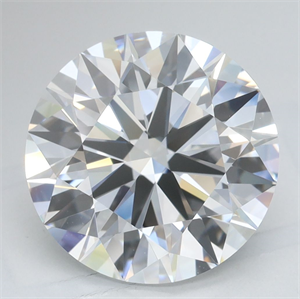 Picture of Lab Grown Diamond 4.00 Carats, Round with Ideal Cut, D Color, VVS1 Clarity and Certified by IGI