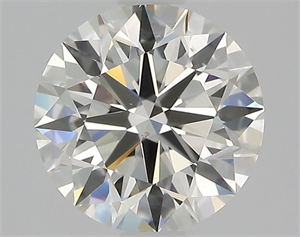 Picture of Natural Diamond 1.21 Carats, Round with Excellent Cut, J Color, SI1 Clarity and Certified by GIA