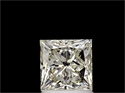 Natural Diamond 2.03 Carats, Princess with  Cut, N Color, SI2 Clarity and Certified by GIA