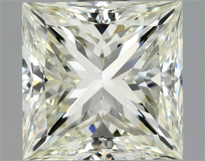 Picture of Natural Diamond 1.50 Carats, Princess with  Cut, L Color, VS2 Clarity and Certified by GIA