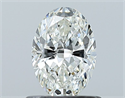 Natural Diamond 0.70 Carats, Oval with  Cut, G Color, VS1 Clarity and Certified by GIA