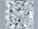 Natural Diamond 2.01 Carats, Princess with  Cut, G Color, VS2 Clarity and Certified by IGI