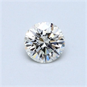 Diamante Natural 0.45 quilates, Redondo , Color H, claridad VVS2 y certificado GIA
