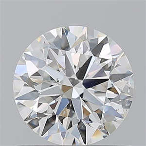 Picture of Natural Diamond 0.90 Carats, Round with Excellent Cut, H Color, SI1 Clarity and Certified by GIA