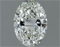 Natural Diamond 0.60 Carats, Oval with  Cut, H Color, VVS2 Clarity and Certified by IGI