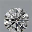 Natural Diamond 0.43 Carats, Round with Excellent Cut, G Color, IF Clarity and Certified by GIA