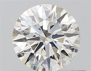 Picture of Natural Diamond 0.42 Carats, Round with Excellent Cut, H Color, VVS1 Clarity and Certified by GIA
