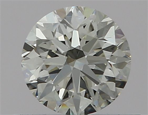 Picture of Natural Diamond 0.50 Carats, Round with Very Good Cut, I Color, VVS1 Clarity and Certified by GIA