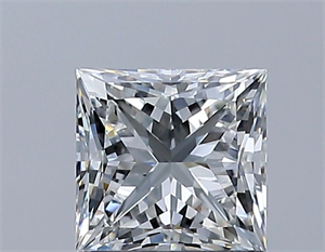 Picture of Natural Diamond 0.93 Carats, Princess with  Cut, H Color, VVS1 Clarity and Certified by GIA