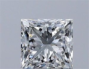 Picture of Natural Diamond 0.93 Carats, Princess with  Cut, H Color, VVS1 Clarity and Certified by GIA