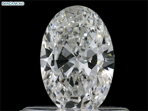 Foto Diamante Natural 0.46 quilates, Ovalado , Color F, claridad SI2 y certificado GIA de