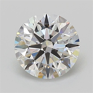 Picture of Lab Grown Diamond 1.04 Carats, Round with Ideal Cut, E Color, VVS2 Clarity and Certified by IGI