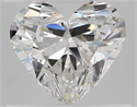 Natural Diamond 2.02 Carats, Heart with  Cut, F Color, VVS1 Clarity and Certified by GIA