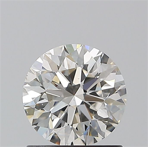 Picture of Natural Diamond 1.01 Carats, Round with Excellent Cut, I Color, VS2 Clarity and Certified by GIA