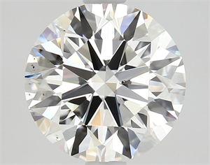 Picture of Natural Diamond 1.58 Carats, Round with Excellent Cut, F Color, VS2 Clarity and Certified by GIA