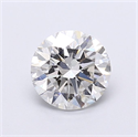 Lab Grown Diamond 1.57 Carats, Round with Excellent Cut, F Color, VS1 Clarity and Certified by IGI