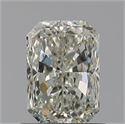 Natural Diamond 0.90 Carats, Radiant with  Cut, J Color, SI2 Clarity and Certified by GIA