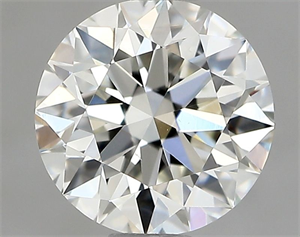 Picture of Natural Diamond 0.81 Carats, Round with Excellent Cut, I Color, VS2 Clarity and Certified by GIA