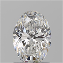 Natural Diamond 1.20 Carats, Oval with  Cut, E Color, SI1 Clarity and Certified by GIA