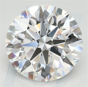 Picture of Lab Grown Diamond 3.36 Carats, Round with Ideal Cut, D Color, IF Clarity and Certified by IGI