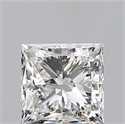 Natural Diamond 1.52 Carats, Princess with  Cut, F Color, VS2 Clarity and Certified by GIA