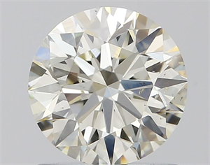 Picture of Natural Diamond 1.08 Carats, Round with Excellent Cut, J Color, SI1 Clarity and Certified by IGI