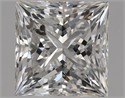 Natural Diamond 1.01 Carats, Princess with  Cut, F Color, SI2 Clarity and Certified by HRD