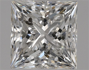 Picture of Natural Diamond 1.01 Carats, Princess with  Cut, F Color, SI2 Clarity and Certified by HRD