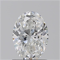 Natural Diamond 1.12 Carats, Oval with  Cut, G Color, SI2 Clarity and Certified by GIA
