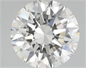 Lab Grown Diamond 2.62 Carats, Round with Excellent Cut, I Color, VS1 Clarity and Certified by IGI