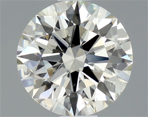 Picture of Natural Diamond 0.86 Carats, Round with Excellent Cut, K Color, SI2 Clarity and Certified by GIA