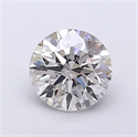 Lab Grown Diamond 1.08 Carats, Round with Excellent Cut, F Color, VS2 Clarity and Certified by IGI