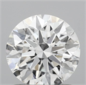 Lab Grown Diamond 1.05 Carats, Round with Ideal Cut, E Color, VVS2 Clarity and Certified by IGI