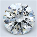 Diamante Natural 3.02 quilates, Redondo , Color H, claridad VS2 y certificado GIA