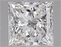 Natural Diamond 2.01 Carats, Princess with  Cut, H Color, I1 Clarity and Certified by GIA