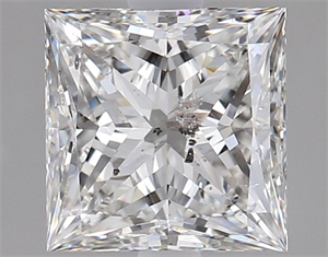 Picture of Natural Diamond 2.01 Carats, Princess with  Cut, H Color, I1 Clarity and Certified by GIA