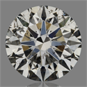 Natural Diamond 1.01 Carats, Round with Very Good Cut, D Color, I1 Clarity and Certified by GIA