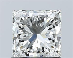 Picture of Natural Diamond 1.01 Carats, Princess with  Cut, H Color, VS1 Clarity and Certified by GIA