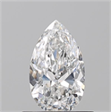 Diamante Natural 0.50 quilates, De pera , Color E, claridad VVS2 y certificado GIA