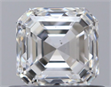 Diamante Natural 0.61 quilates, Asscher , Color E, claridad SI1 y certificado GIA