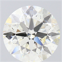 Natural Diamond 3.05 Carats, Round with Very Good Cut, L Color, SI1 Clarity and Certified by GIA