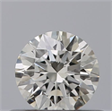 Natural Diamond 0.41 Carats, Round with Excellent Cut, H Color, VVS2 Clarity and Certified by IGI